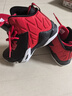 乔丹专业实战篮球鞋男鞋2025冬季新款皮面防水高帮减震防滑耐磨运动鞋 黑色/番茄红 40 实拍图