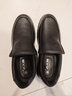 老人头男鞋冬季皮鞋男真皮透气休闲鞋中老年爸爸鞋厚底防滑舒适皮鞋 升级款-黑色 38 实拍图