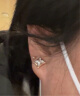 六福珠宝18K金小灯泡钻石耳钉耳骨钉定价 共4分/红18K/约0.37克-玫瑰金色 晒单实拍图