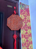 桃木八卦镜太极阴阳桃木镜阴阳鱼八卦盘木雕太极图八卦牌家用门口挂件 11CM五行八卦福+桃木葫芦 晒单实拍图