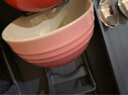 酷彩（Le Creuset）炻瓷米饭碗 汤碗 面碗 沙拉碗 家用碗套装大碗彩虹系列渐变色 11.8cm米饭碗石英粉 实拍图