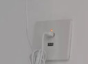国际电工86型工地插座20WUSB插座220V/36V快充宿舍家用低压充电插座面板 暗装-二口usb【220V转5V】 插座 实拍图