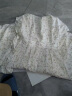 皮尔卡丹短袖连衣裙女2024新款夏季碎花小个子品牌白色显瘦裙子 米色 L  建议106-115斤 晒单实拍图