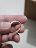 饰珀999足银尾戒男小指银单身戒指独身简约个性女尾戒磨砂开口戒刻字 宽约3MM/磨砂小尾戒/可调节大小 实拍图