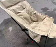 午休椅可折叠椅折叠床月亮椅懒人靠背座椅办公室单人久坐躺椅钓椅 【三挡调节】高背带腿托卡其色 实拍图
