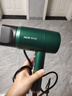 奥克斯（AUX） 吹风机家用负离子不伤发1800W大功率大风力吹风筒宿舍用小功率迷你小型便携电吹风机AH7800 祖母绿 1800W 实拍图