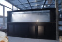 森森（SUNSUN）2024新款鱼缸森森大型龙鱼缸超白玻璃客厅落地免换水特色懒人鱼缸 玩家级3米长74宽(带灯带)黑色 晒单实拍图