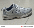 NEW BALANCE   NB530官方老爹鞋男鞋女鞋情侣复古低帮轻便网面运动休闲鞋 米白/金属银MR530KA 建议拍小半码 42(脚长26.5cm) 实拍图