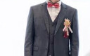带带帅礼服5件套男酒红领带正装结婚新郎婚礼领结方巾领带夹生日礼物 酒红斜纹圆喜五件拉链大礼盒(J39 实拍图