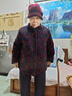 俞兆林（YUZHAOLIN）奶奶棉衣加厚外套70岁80洋气妈妈装棉袄中老年人秋冬装女加绒棉服 AHD88884 枣红色 上衣 XL 建议100-115斤穿 实拍图