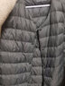 无印良品 MUJI 男式 便携式 无领 羽绒背心 羽绒马甲 ADD01C2A 深灰色 XL (180/104A) 实拍图