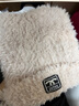 原谅色甜美可爱小熊毛绒针织帽子秋冬季护耳保暖防寒显脸小百搭毛线帽潮 奶白色 实拍图