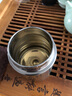 唯万茶水分离保温杯316不锈钢泡茶杯迷你便携喝茶水杯定制简约男网红 钢色黑边250ml带杯套杯刷 实拍图