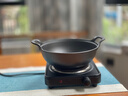 铸铁元宝锅煲汤锅无涂层平底加厚小炒锅双耳炖锅电磁炉燃气灶通用 单锅无盖|锅口直径 25cm 实拍图