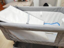 Trimigo（泰美高）婴儿床拼接大床可折叠新生儿床宝宝小床可移动婴儿摇摇床带尿布台 浅灰 尿布台+床垫+凉席+蚊帐枕头 晒单实拍图