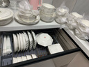 康琴（KANGQIN）白钻石金边家用盘子菜盘方形异形菜盘网红款整套陶瓷餐具餐盘碗盘 【描金】钻石八角鱼盘1个装 实拍图