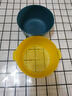 双层塑料洗菜盆沥水篮子厨房神器多功能客厅家用水果盘洗水果菜篮 青黄色 1个 实拍图