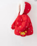 戴维贝拉（DAVE＆BELLA）羽绒服女童冬装儿童外套保暖宝宝新年女孩上衣拜年服冬季小童 红色 80cm（建议身高73-80cm） 晒单实拍图