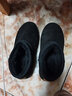 回力（Warrior）雪地靴女鞋子女休闲棉鞋女冬季加绒加厚短靴子保暖面包鞋黑色36 实拍图