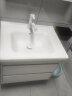米妮知佳智能浴室吊柜地柜多功能水龙头智能镜加热除雾简约现代白色洗漱台 61cm智能镜柜多功能水龙头61cm 实拍图