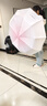 雨闪闪 全自动雨伞 太阳伞黑胶防晒防紫外线 大号男女士晴雨两用遮阳伞 白桃粉渐变色款 实拍图