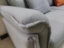 简昕科技布沙发客厅小户型现代简约 三人位奶油风高靠背布艺沙发8045 实拍图
