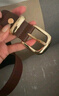 稻草人皮带女士针扣式真皮腰带女韩版简约百搭高级感装饰裤腰带牛仔裤带 【棕色】宽2.8cm 105cm 实拍图