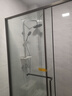 东鹏淋浴房浴室隔断淋浴隔断一字卫生间干湿分离玻璃推拉门可下沉式 1.4-1.49m/高2m 双阻尼缓冲 极窄不锈钢 304不锈钢边框【枪灰/雅黑可选】 实拍图