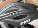 PMT自行车骑行头盔男超轻透气山地车公路车安全帽女单车装备M12 黑白色 M码（适合头围52-57CM） 实拍图