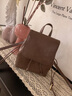 viney新款双肩包女大容量旅行包百搭初高中大学生牛皮背包轻便通勤书包 【复古棕】送老婆女朋友高端实用 高颜值百搭户外出行简约旅游包 实拍图