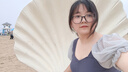 安与·洛施琪 ins风可爱少女海边仙气保守学生新款遮肚显瘦小胸泳衣女夏 灰蓝 XL   ( 建议115-125斤 ) 实拍图