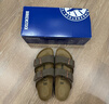 BIRKENSTOCK勃肯德国进口男女款经典舒适软木Arizona双扣拖鞋送父亲送长辈 棕色窄版151183 37 实拍图