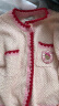 Teenie Weenie小熊女装2024新款春装小香风短款针织开衫设计感外套 浅粉色 165/M 晒单实拍图
