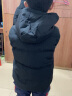 鸿星尔克新款男童羽绒马甲中大童休闲舒适保暖儿童马甲外套 正黑 140 实拍图