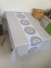 亮岛生活桌布布艺防水防烫防油免洗桌垫pvc轻奢感北欧风长方形正方形ins 白玛莲花（防水防油防烫） 140*180cm【适合常规长餐桌】 实拍图