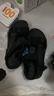 2025夏季新款凉鞋男透气防臭休闲外穿凉拖鞋魔术贴厚底舒适沙滩鞋 黑色 40 晒单实拍图