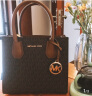 MICHAEL KORS礼物MK女包MERCER系列手提斜挎包中号棕色款 实拍图