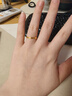 周六福（ZLF）新年礼物 黄金戒指女款国潮足金韶华指环5G黄金无极金食指戒 计价 17号 - 1.69g 实拍图