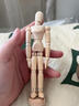 栢启歆素描木偶模型绘画速写模特工具人偶关节可动美术用手办假人体结构 素描木人偶5.5英寸【约14cm】 实拍图