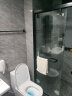 箭牌（ARROW）一字型双活动不锈钢淋浴房推拉双移门玻璃隔断定制干湿分离淋浴房 [雅黑]1.3-1.39m 4轨16轮【1999】 含防爆膜 实拍图