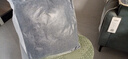 foojo纯色抱枕靠垫简约腰靠靠枕45*45cm 烟灰色床头靠垫素色 实拍图