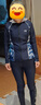 李宁（LI-NING）泳衣女士分体长袖长裤保守冲浪服沙滩防晒温泉泳装518 蓝灰 XXL  实拍图