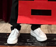 森馬（Senma）时尚韩版百搭厚底小白鞋透气户外休闲鞋男111321303 白黑色 39码 实拍图
