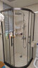箭牌（ARROW） 整体淋浴房干湿分离玻璃隔断浴屏家用枪灰色弧扇形不锈钢沐浴房 900*900 不锈钢【1799】枪灰 晒单实拍图