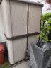 爱丽思（IRIS）阳台塑料收纳柜花园防晒防雨露台户外储物柜庭院储物工具柜经典款 木纹色横拉门1800F【高180cm 】隔板*2 双层不拆分 实拍图