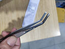 弘生 医用镊子不锈钢敷料镊弯头18cm圆头带齿加厚组织夹镊手术拆线用 实拍图