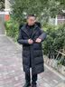 俞兆林（YUZHAOLIN）超长款过膝鹅绒羽绒服男爸爸装加厚保暖大衣中老年人冬装爷爷外套 长款-黑色【貉子毛领】 L 【建议120-140斤穿】 实拍图