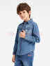 Levi's李维斯童装春秋款男童衬衫牛仔儿童经典水洗设计男女童衬衣长袖 复古宝石蓝 160 /76 【建议身高152-158cm】 实拍图