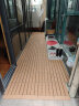 塑木地板户外阳台自铺庭院室外防腐木露台院子简易木塑拼接地板 3D浮雕款-柚木色 晒单实拍图