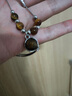 伊黛儿美拉德串珠项链女虎眼石吊坠2026新款复古咖色毛衣配饰轻奢锁骨链 L2441虎眼石叠戴项链 实拍图